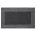 Machine Washable Madras Door Mat 50 x 80 cms in Light & Dark Charcoal Grey