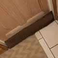 Caraselle British Designed & British Made Luxury Draught Excluder in Black & Gold Small Check