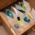 Caraselle Pack of 30 x Expandable Drawer Dividers 80 x 80 x 70 cm.  Designed & Made in The UK. No Assembly Required! (10 Packs of 3)