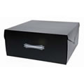 1 Extra Large Black Storage Box - 40cms x 38cms x 15.5cms ( 15 3/4" x 15" x 6" approx )