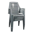 Deluxe Dark Green High Quality PVC Backed Polyester Stacking Chair Cover by Bosmere