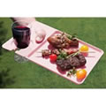 Pack of 4 Pink Plastic Dining Trays 30 x 20 x 1cm