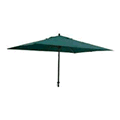 Deluxe Dark Green Giant Parasol Zipped Cover in Top Quality PVC Backed Polyester UV Stabilised against the Sun 216x152cm