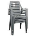Deluxe Dark Green High Quality PVC Backed Polyester Stacking Chair Cover by Bosmere