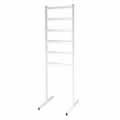 British Designed & Made Deluxe Steel Scarf & Accessory Rail in White
