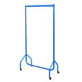 3ft Bespoke Caraselle Custom Coated Blue Garment Rail.  Made in Britain