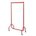 3ft Bespoke Caraselle Custom Coated Red Garment Rail.  Made in Britain