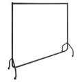 The New British Designed & British Made Stylish Caraselle Solid Steel 6' Wide Deluxe Garment Rail Finished in Italian Architectual Powder Coated Bronze with a Textured Surface