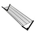 Spacesaving 4' Top Shelf for our 4' Superior All Black Clothes Rail