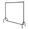Chocolate Brown Stylish Solid Steel 6' Wide Deluxe Garment Rail