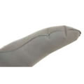 Pack of 2 Grey Flock Finish Non-Slip Inflatable Hangers with Rotating Hook