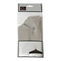 Pack of 2 Grey Flock Finish Non-Slip Inflatable Hangers with Rotating Hook