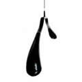Black Bulbous Non-Slip Tops Hanger with Extra Wide Support for Shirts & Jackets