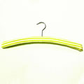 Caraselle New White & Yellow Striped Cotton Padded Hanger with Chrome Swivel Hook 40cms wide