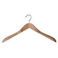 Deluxe Solid Beechwood Shaped Chunky Bulbous End Jacket Hanger 45cms wide