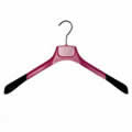 Gok's Pink Deluxe Shaped Jacket Hanger 45 cms wide with 3cms wide Non-Slip Shoulder Pieces