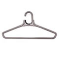 Deluxe Jumbo Suit Hanger in Taupe with Extra Hook 46 cm wide