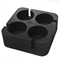 Black Muggi 4 Cup Holder