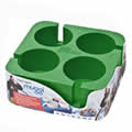 The Caraselle Green Muggi 4 Cup Holder Designed & made in England