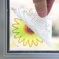 1 pack of Four window Fly Stickers - attracts & kills flies. No pesticides or odour