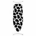Cowhide designed ironing board cover with thick foam backing and drawstrings