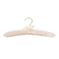 30cm Ivory Satin Padded Hanger With Gilt Hook