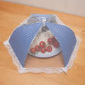 Caraselle Collapsible Polyester Mesh Food Cover in Blue Gingham 42cm dia