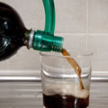 Caraselle Bottle Pourer in Green. Made in the UK