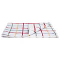 Caraselle Deluxe Terry Tea Towel in Multi Colour Check. 45 x 70cm 100% Egyptian Cotton