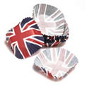 Caraselle Pack of 72 Medium Cupcake Paper Cases with Union Jack Design