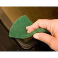 Pack of 3 x Green Ecoforce Recycled Heavy Duty Kitchen Scourer Pads