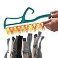 Caraselle Quick Release laundry Hanger. One press releases all the pegs!
