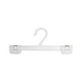 1 White Plastic Hanger with Strong Clips 25cms