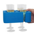 Blue Champagne & Wine Glass Muggi Holder Designed & made in England
