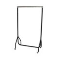 3ft Robust Chrome and Black Clothes Rail with stronger than the normal rail frame