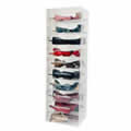 10 Stackable Clear Mid Calf Boots Storage Boxes