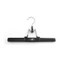 Non-Slip Vinyl Coated Trouser Clamp Hanger with Chrome finish swivel hook