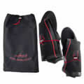 Caraselle Ladies Folding Fleece Lined Welly Boots in Black Size 6