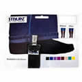 Black Strupz the Jeans Stirrups. Designed to keep Jeans in Boots.