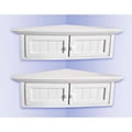 Set of 2 Shaker style Corner Cabinets