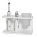 Freestanding White Shaker style Toothbrush Holder