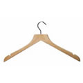 Shaped Wooden Jacket / Shirt Hanger with notches
