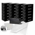 25 x Caraselle Black Ladies Shoe Boxes + 12 Clear Adhesive PVC Pockets + 25 sheets of Acid Free Tissue Paper