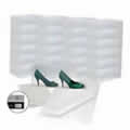 25 x Caraselle Clear Ladies Shoe Boxes + 12 Clear Adhesive PVC Pockets + 25 sheets of Acid Free Tissue Paper