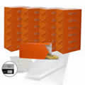 25 x Caraselle Tangerine Ladies Shoe Boxes + 12 Clear Adhesive PVC Pockets + 25 sheets of Acid Free Tissue Paper