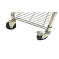 Heavy Duty Castors for the Chrome Wardrobe Storage Unit and the Chrome Finish Shoe Rack