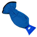 Caraselle Deluxe Ice Scraper with Mitt.  Heavy duty nylon outer with warm polyester lining