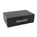 Black Stackable Ladies Shoe Box