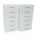 25 White Stackable Ladies Shoe Boxes