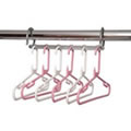 Pink & White Childrens Space Saver Hanger Pack